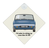 Lotus Elan S3 SE 1966-68 Car Window Hanging Sign